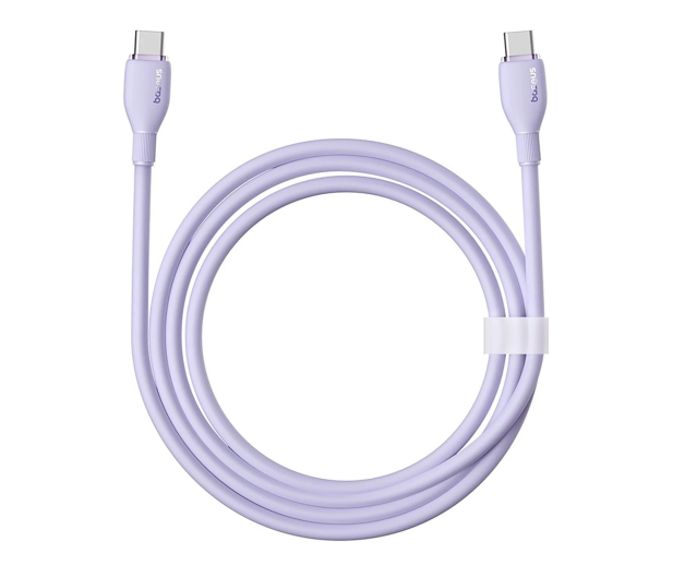 Baseus Kabel Pudding 100W USB-C - USB-C 2m - fioletowy - 1502169 - zdjęcie 2